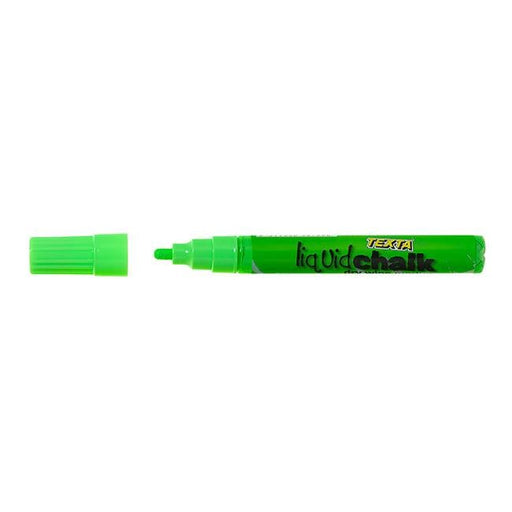 Texta liquid chalk marker dry wipe green-Officecentre