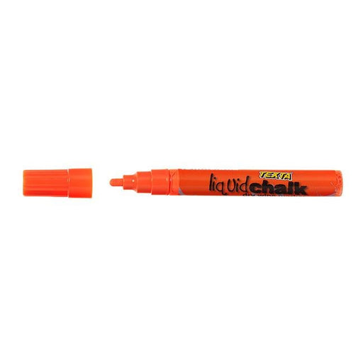 Texta liquid chalk marker dry wipe orange-Officecentre