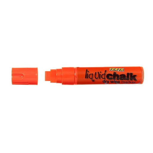 Texta liquid chalk marker dry wipe orange-Officecentre