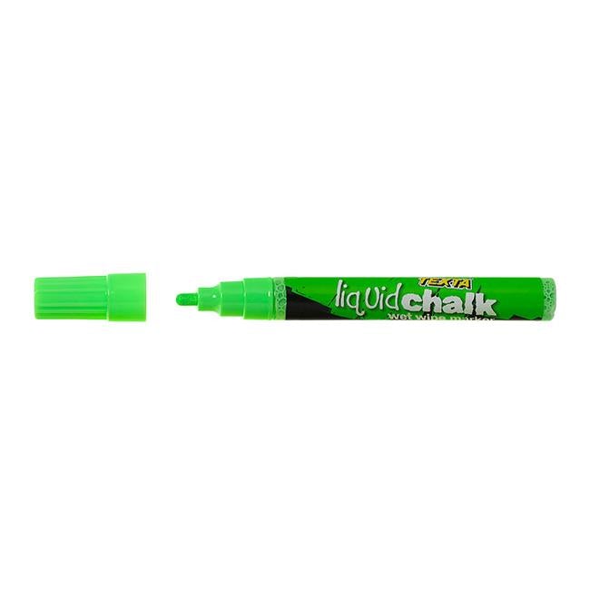 Texta liquid chalk marker wet wipe green-Officecentre