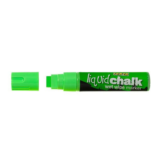 Texta liquid chalk marker wet wipe green-Officecentre