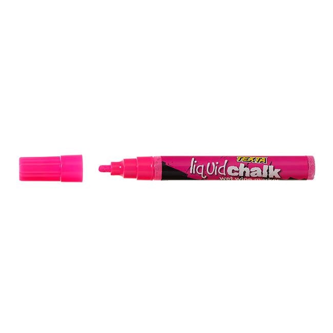 Texta liquid chalk marker wet wipe pink-Officecentre