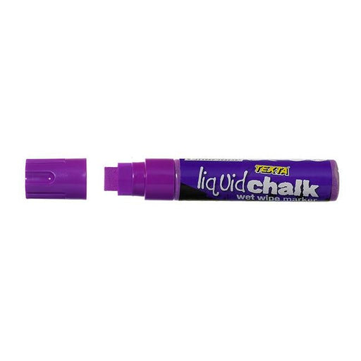 Texta liquid chalk marker wet wipe purple-Officecentre
