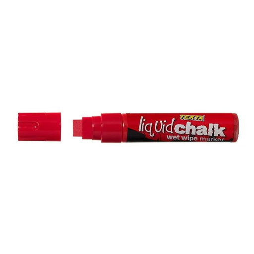 Texta liquid chalk marker wet wipe red-Officecentre