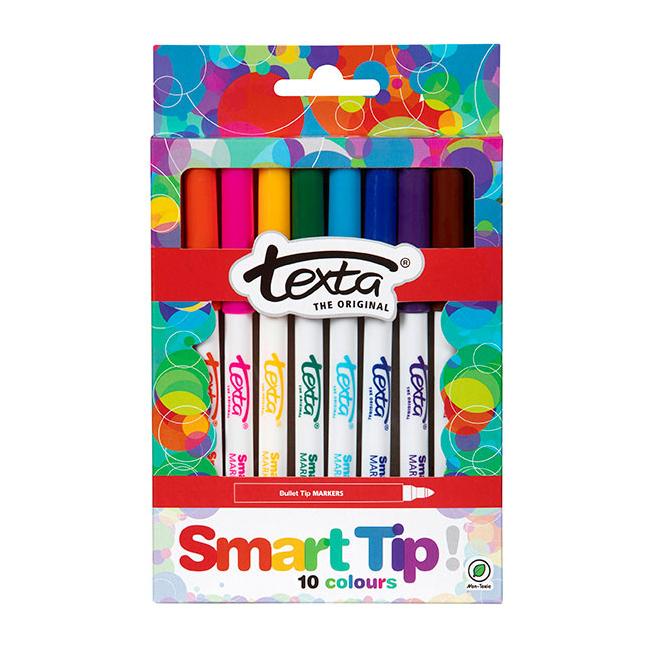 Texta smarttip colouring marker pk10-Officecentre