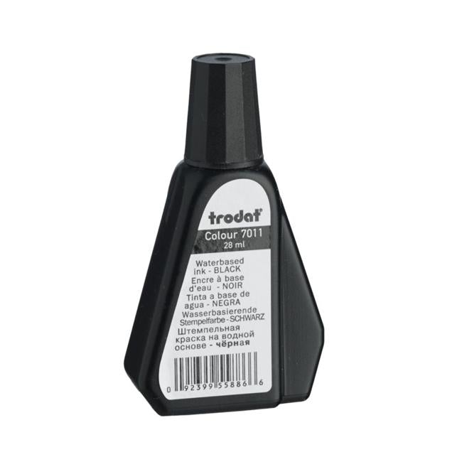 Trodat Rubber Stamp Ink 28ml 7011 Black-Officecentre