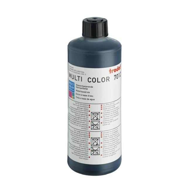 Trodat Rubber Stamp Ink 500ml 7012 Black-Officecentre
