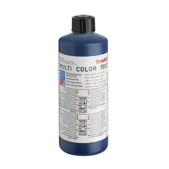 Trodat Rubber Stamp Ink 500ml 7012 Blue-Officecentre