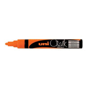 Uni Chalk Marker 1.8-2.5mm Bullet Tip Fluoro Orange PWE-5M-Officecentre