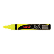 Uni Chalk Marker 1.8-2.5mm Bullet Tip Fluoro Yellow PWE-5M-Officecentre