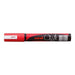 Uni Chalk Marker 1.8-2.5mm Bullet Tip Red PWE-5M-Officecentre