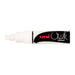 Uni Chalk Marker 8.0mm Chisel Tip White PWE-8K-Officecentre