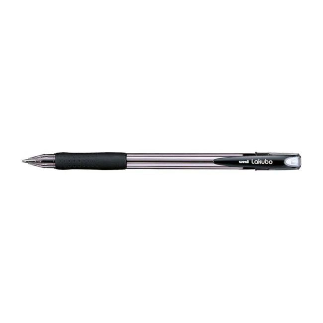 Uni Lakubo Capped Ballpoint 1.0mm Black SG-100-Officecentre