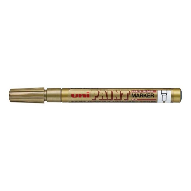 Uni Paint Marker 1.2mm Bullet Tip Gold PX-21-Officecentre