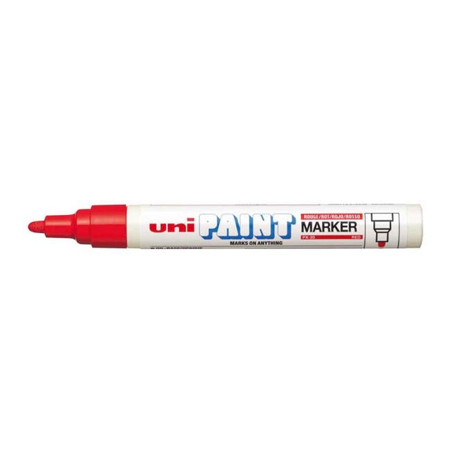 Uni Paint Marker 2.8mm Bullet Tip Red PX-20-Officecentre