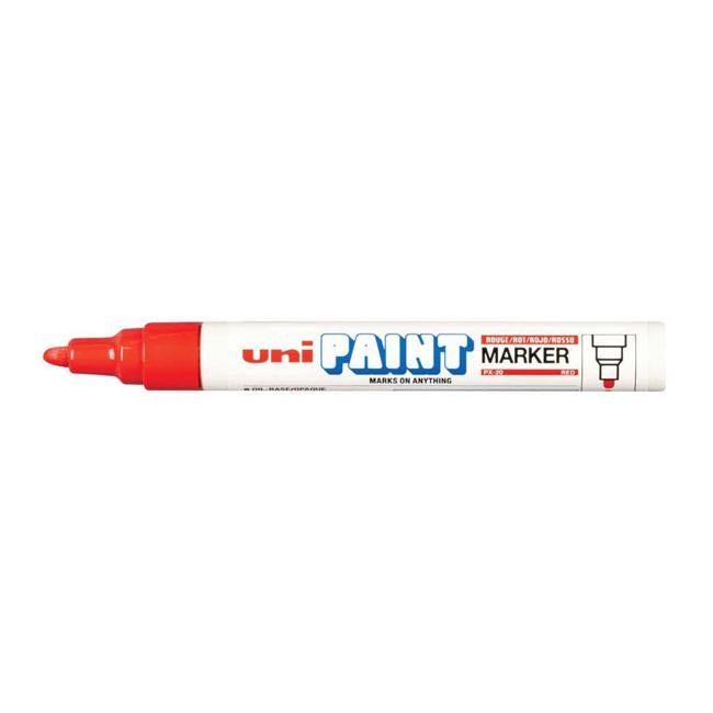 Uni Paint Marker 2.8mm Bullet Tip Red PX-20-Officecentre