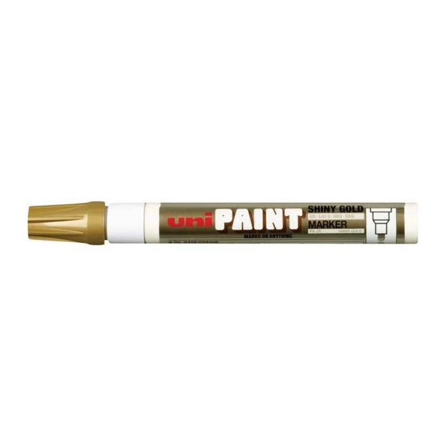 Uni Paint Marker 2.8mm Bullet Tip Shiny Gold PX-20-Officecentre