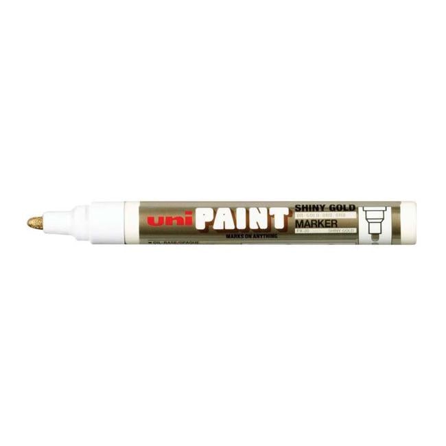 Uni Paint Marker 2.8mm Bullet Tip Shiny Gold PX-20-Officecentre