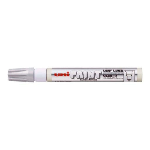 Uni Paint Marker 2.8mm Bullet Tip Shiny Silver PX-20-Officecentre