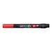 Uni Posca Marker 0.1-10.0mm Brush Tip Red PCF-350-Officecentre