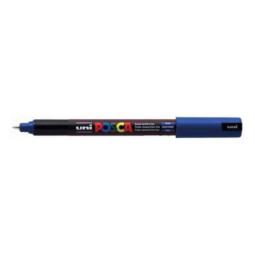 Uni Posca Marker 0.7mm Ultra-Fine Pin Tip Blue PC-1MR-Officecentre