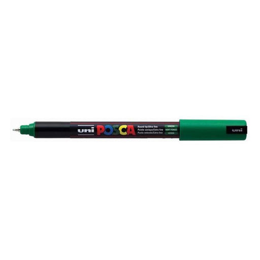 Uni Posca Marker 0.7mm Ultra-Fine Pin Tip Green PC-1MR-Officecentre