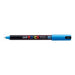 Uni Posca Marker 0.7mm Ultra-Fine Pin Tip Light Blue PC-1MR-Officecentre