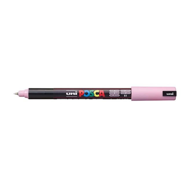 Uni Posca Marker 0.7mm Ultra-Fine Pin Tip Light Pink PC-1MR-Officecentre