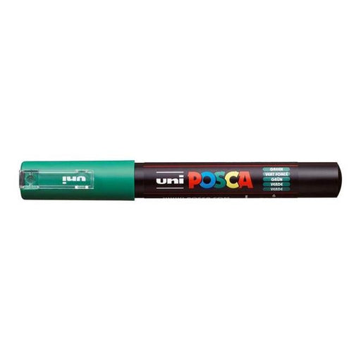 Uni Posca Marker 0.7mm Ultra-Fine Round Tip Green PC-1M-Officecentre