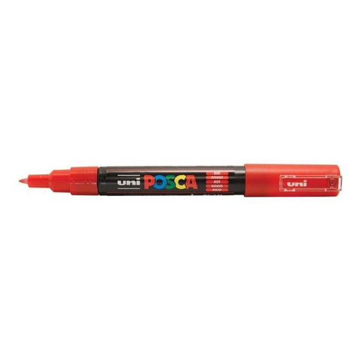 Uni Posca Marker 0.7mm Ultra-Fine Round Tip Red PC-1M-Officecentre