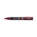Uni Posca Marker 0.7mm Ultra-Fine Round Tip Red Wine PC-1M-Officecentre