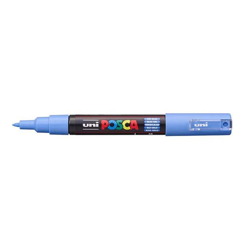 Uni Posca Marker 0.7mm Ultra-Fine Round Tip Sky Blue PC-1M-Officecentre