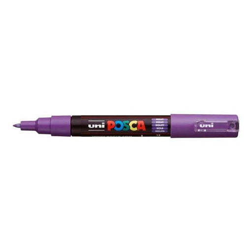 Uni Posca Marker 0.7mm Ultra-Fine Round Tip Violet PC-1M-Officecentre