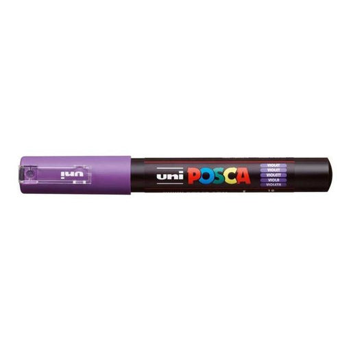 Uni Posca Marker 0.7mm Ultra-Fine Round Tip Violet PC-1M-Officecentre