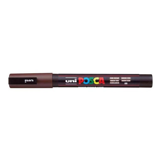 Uni Posca Marker 0.9-1.3mm Fine Dark Brown PC-3M-Officecentre