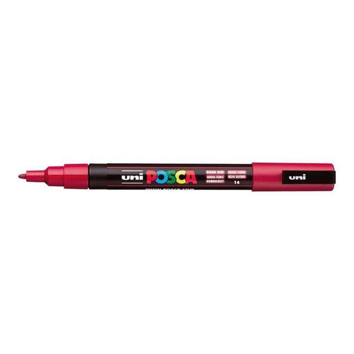 Uni Posca Marker 0.9-1.3mm Fine Dark Red PC-3M-Officecentre