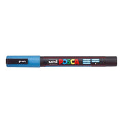 Uni Posca Marker 0.9-1.3mm Fine Glitter Light Blue PC-3M-Officecentre
