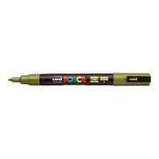Uni Posca Marker 0.9-1.3mm Fine Khaki Green PC-3M-Officecentre