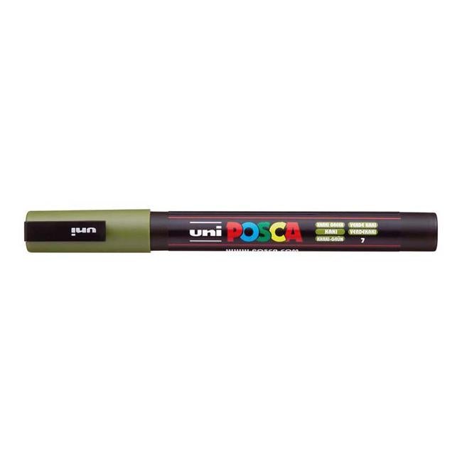 Uni Posca Marker 0.9-1.3mm Fine Khaki Green PC-3M-Officecentre