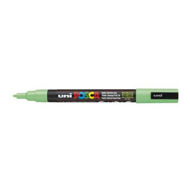 Uni Posca Marker 0.9-1.3mm Fine Light Green PC-3M-Officecentre
