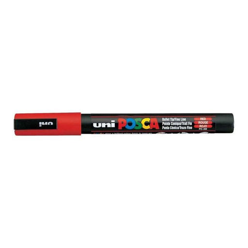 Uni Posca Marker 0.9-1.3mm Fine Red PC-3M-Officecentre