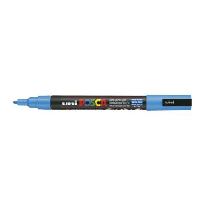 Uni Posca Marker 0.9-1.3mm Fine Sky Blue PC-3M-Officecentre