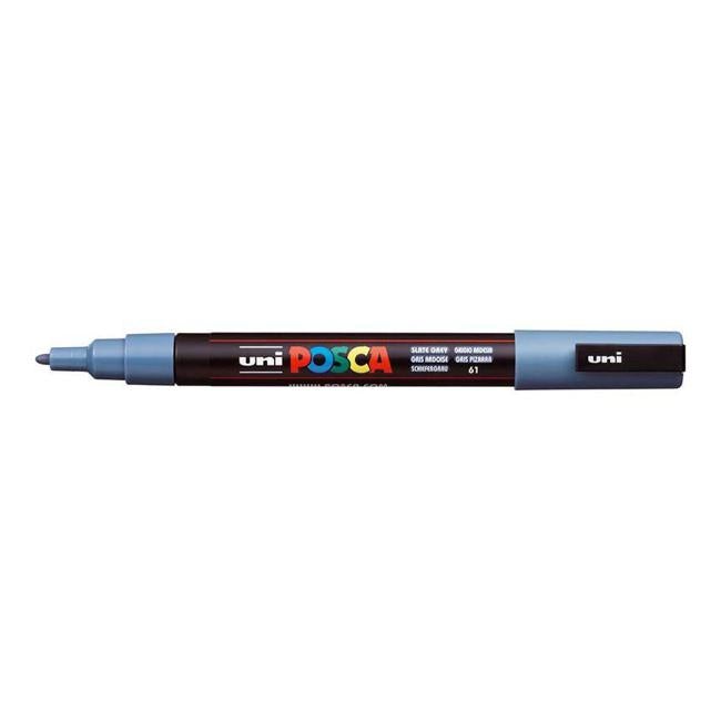 Uni Posca Marker 0.9-1.3mm Fine Slate Grey PC-3M-Officecentre