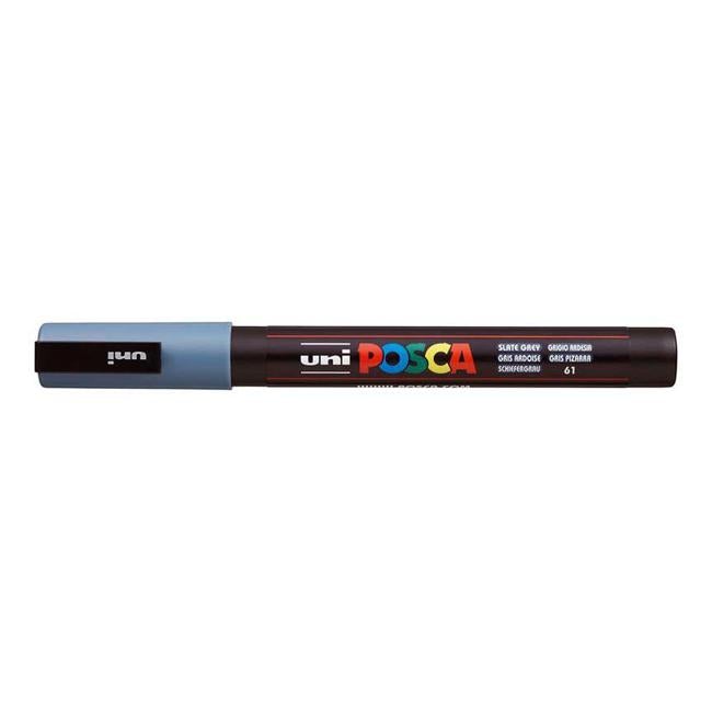 Uni Posca Marker 0.9-1.3mm Fine Slate Grey PC-3M-Officecentre