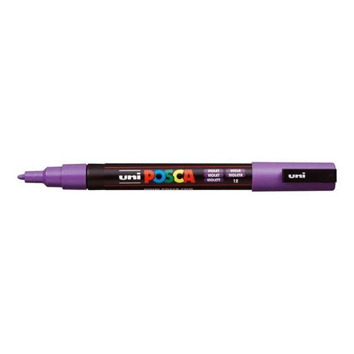Uni Posca Marker 0.9-1.3mm Fine Violet PC-3M-Officecentre