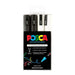 Uni Posca Marker 1.8-2.5mm 4 Pack Black White PC-5M-Officecentre