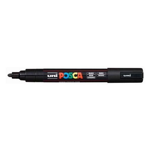Uni Posca Marker 1.8-2.5mm Med Bullet Black PC-5M-Officecentre