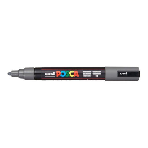 Uni Posca Marker 1.8-2.5mm Med Bullet Deep Grey PC-5M-Officecentre
