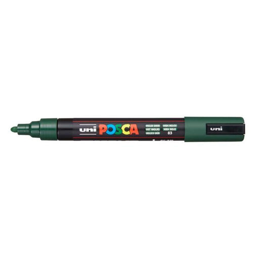 Uni Posca Marker 1.8-2.5mm Med Bullet English Green PC-5M-Officecentre