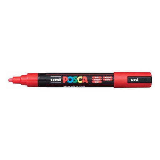 Uni Posca Marker 1.8-2.5mm Med Bullet Red PC-5M-Officecentre